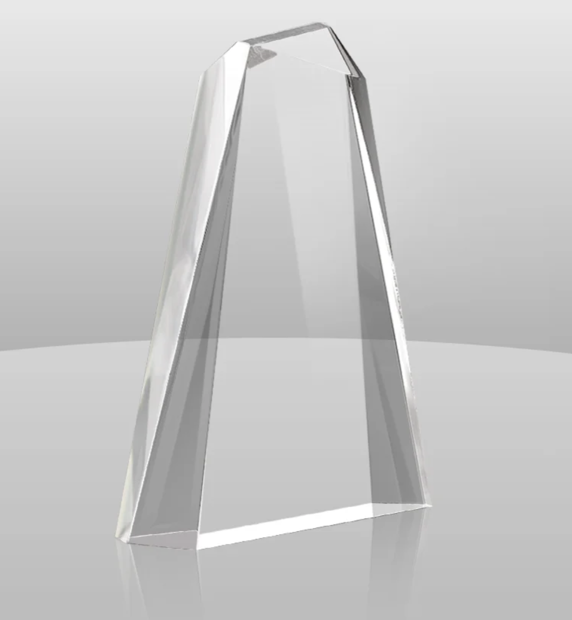 Custom pinnacle acrylic award for recognition